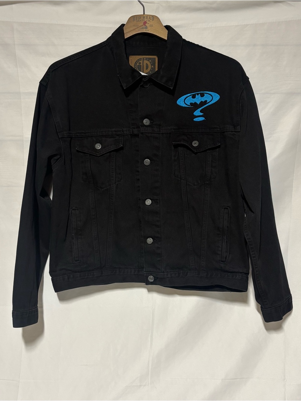 Vintage Batman Forever Denim Jacket XL
International Denim Black Embroidered DC